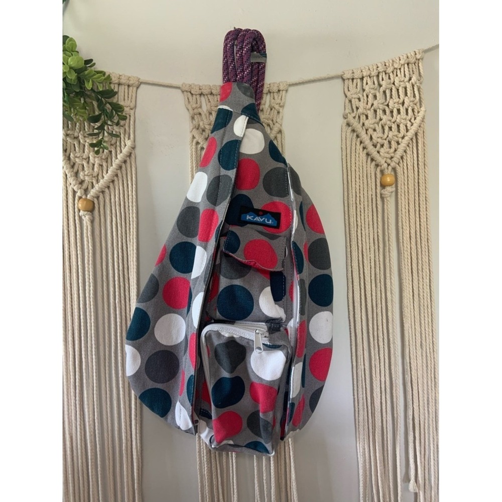KAVU Got Dots Rope Sling Crossbody Bag - Picture 2 of 13